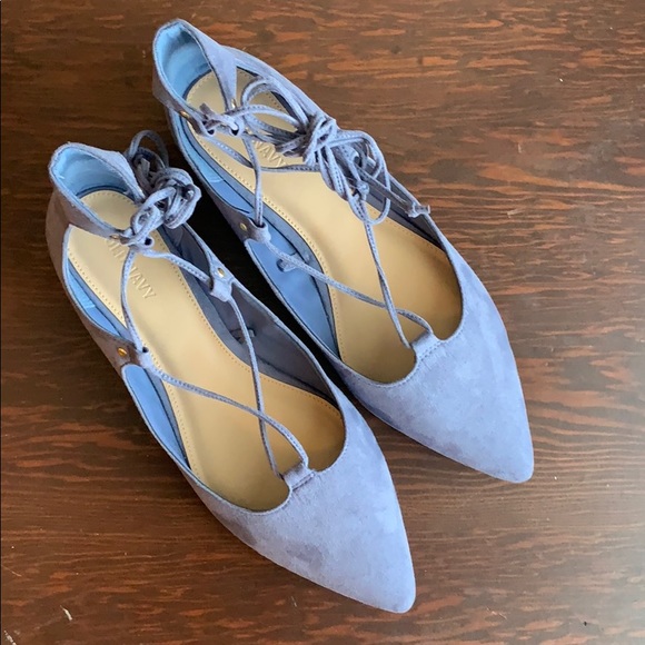 Old Navy Shoes - Old Navy Lace-Up Flats, Lavender